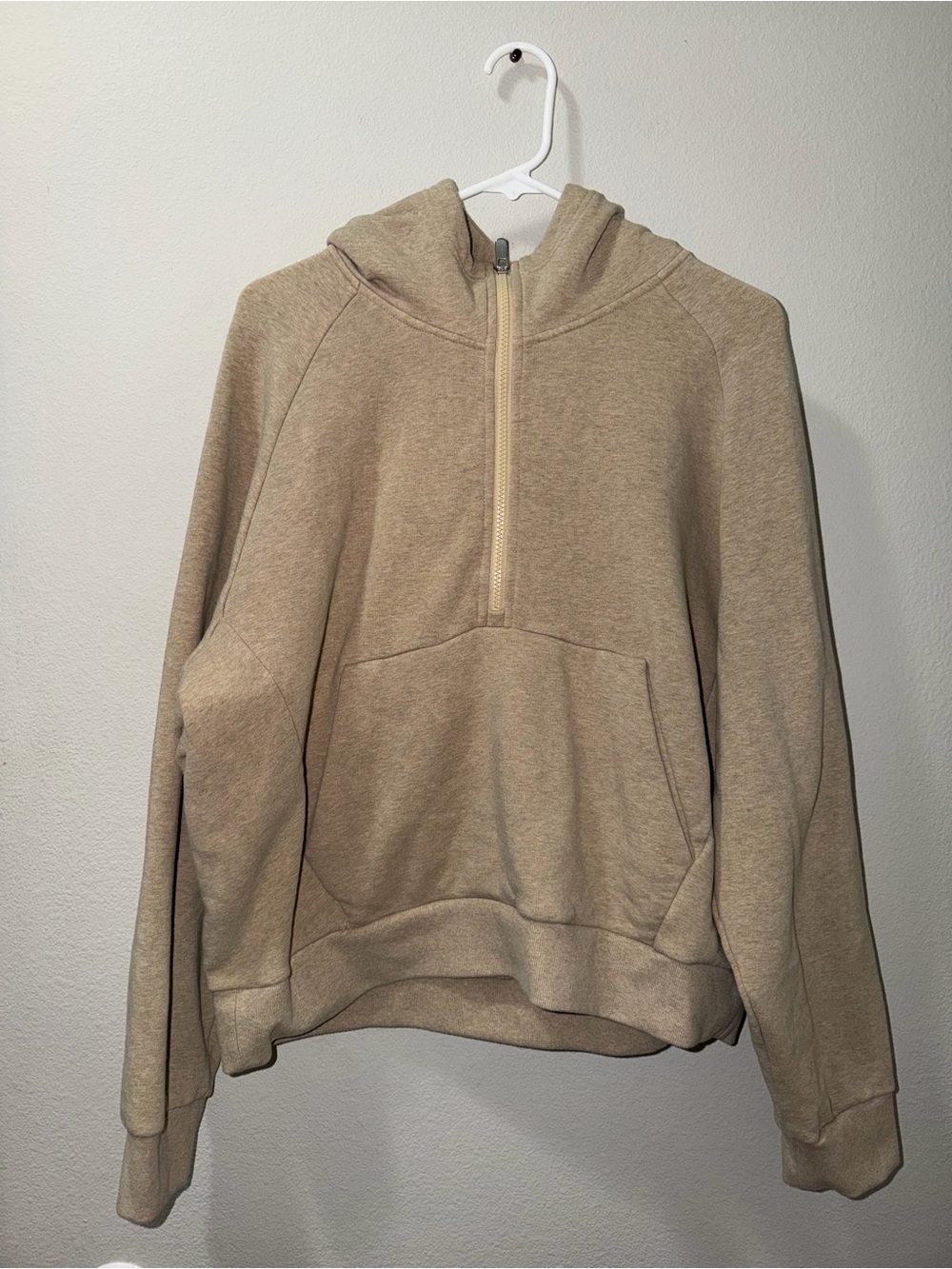 Women’s Athleta Hoodie EASY Forever FLEECE 1/2 ZIP HOODIE Size XL Tall Lounge
